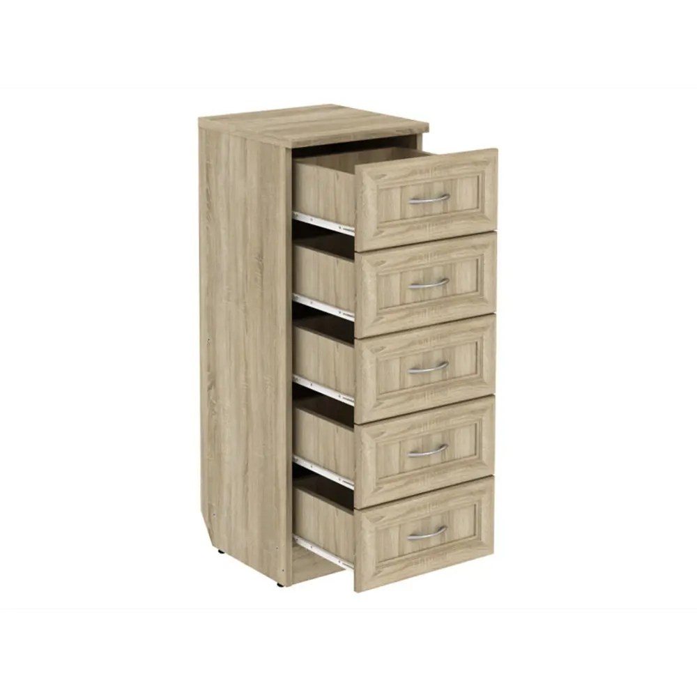 Фото 2 Комод Гарун 3 ящика 38x37x100 см ЛДСП цвет дуб сонома