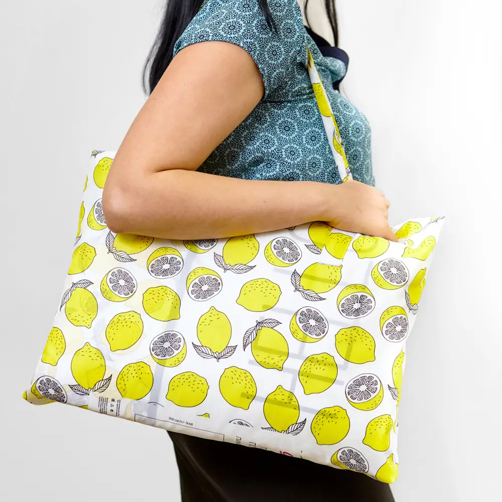 Фото 3 Пляжное покрывало Сирень "Лимонный фреш" 145x200 см, микрофибра, цвет белый