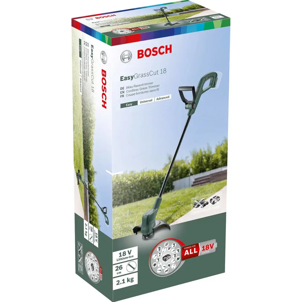 Фото 2 Триммер аккумуляторный Bosch EasyGrassCut 18 06008C1C01 3165140963251 18 В АКБ и ЗУ не в комплекте Фото 2 Триммер аккумуляторный Bosch EasyGrassCut 18 06008C1C01 3165140963251 18 В АКБ и ЗУ не в комплекте