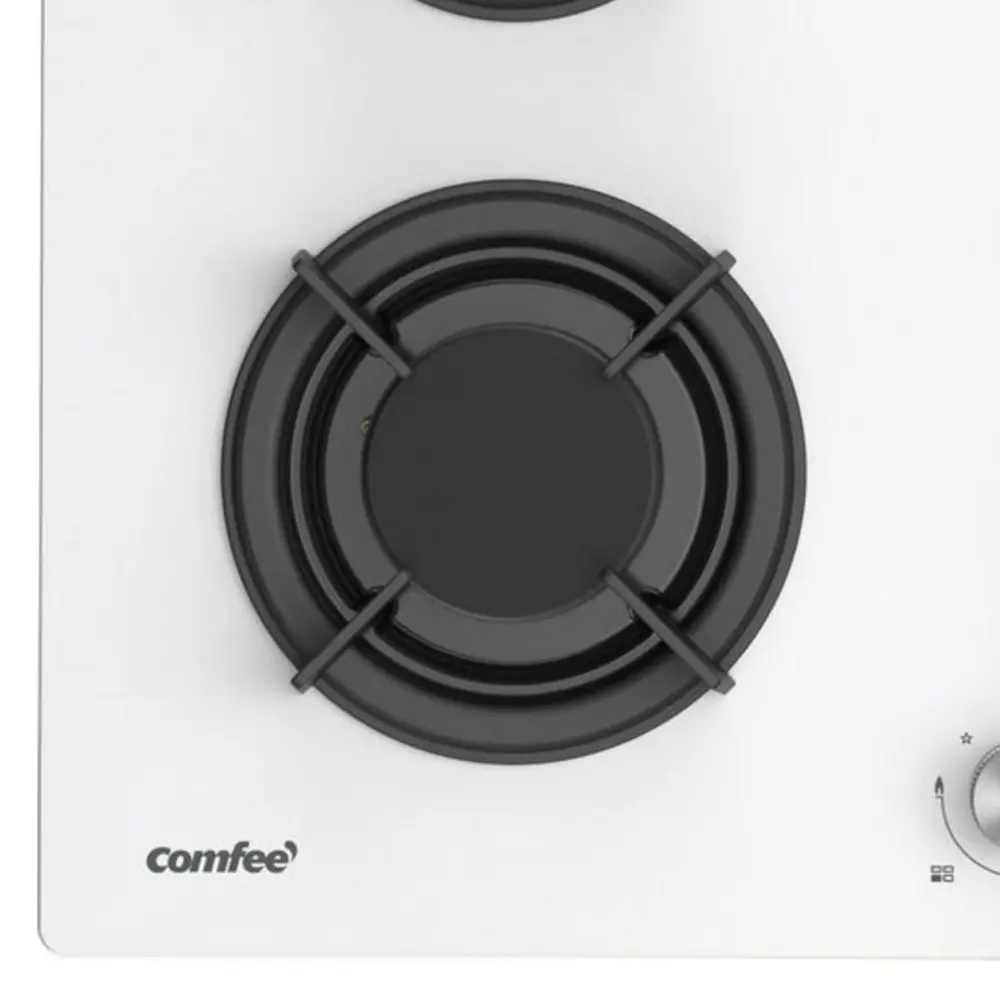 Фото 3 Газовая варочная панель Comfee СП-00040828 59 см 4 конфорки цвет белый Фото 3 Газовая варочная панель Comfee СП-00040828 59 см 4 конфорки цвет белый