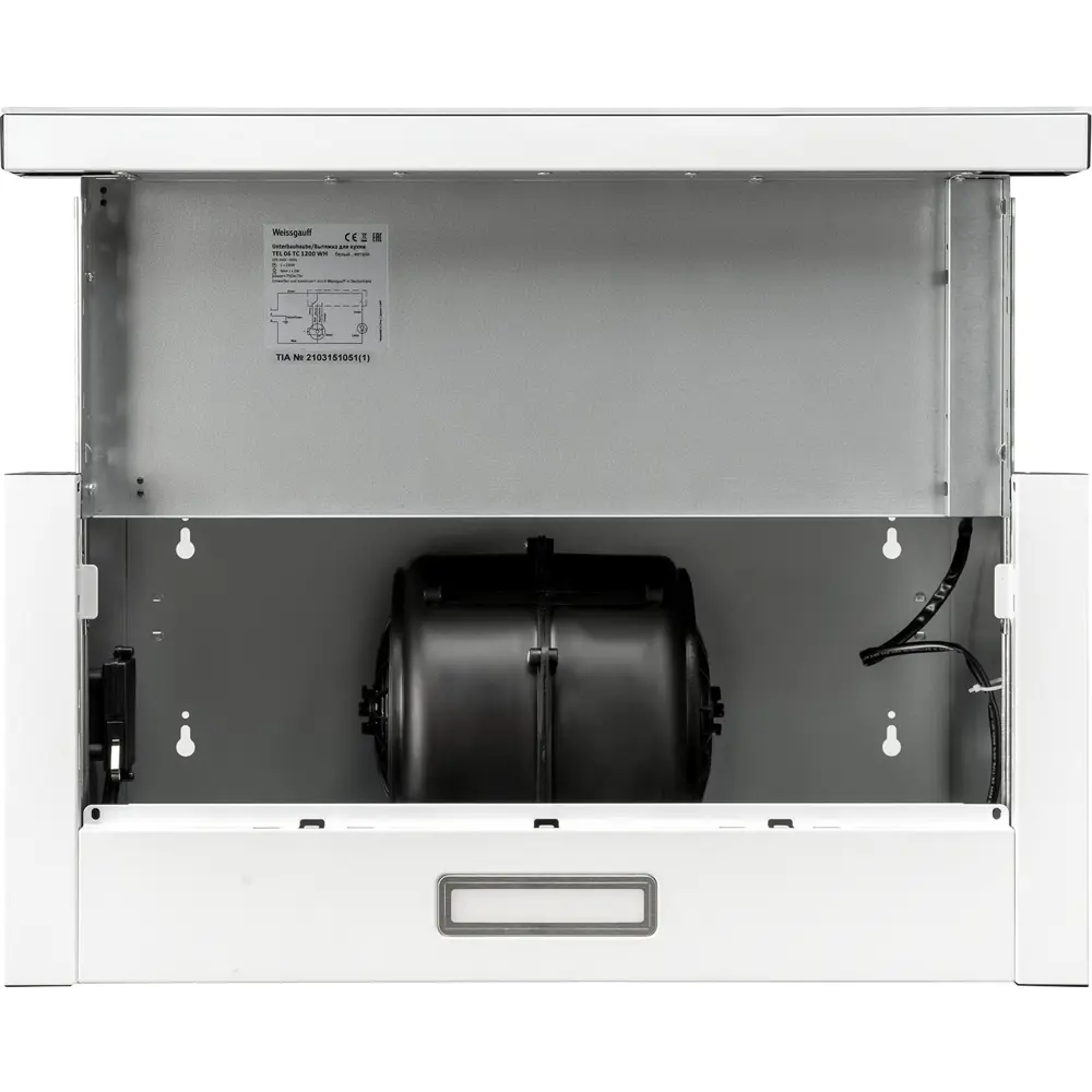 Фото 4 Вытяжка Weissgauff TEL 06 TC 1200 WH Фото 4 Вытяжка Weissgauff TEL 06 TC 1200 WH