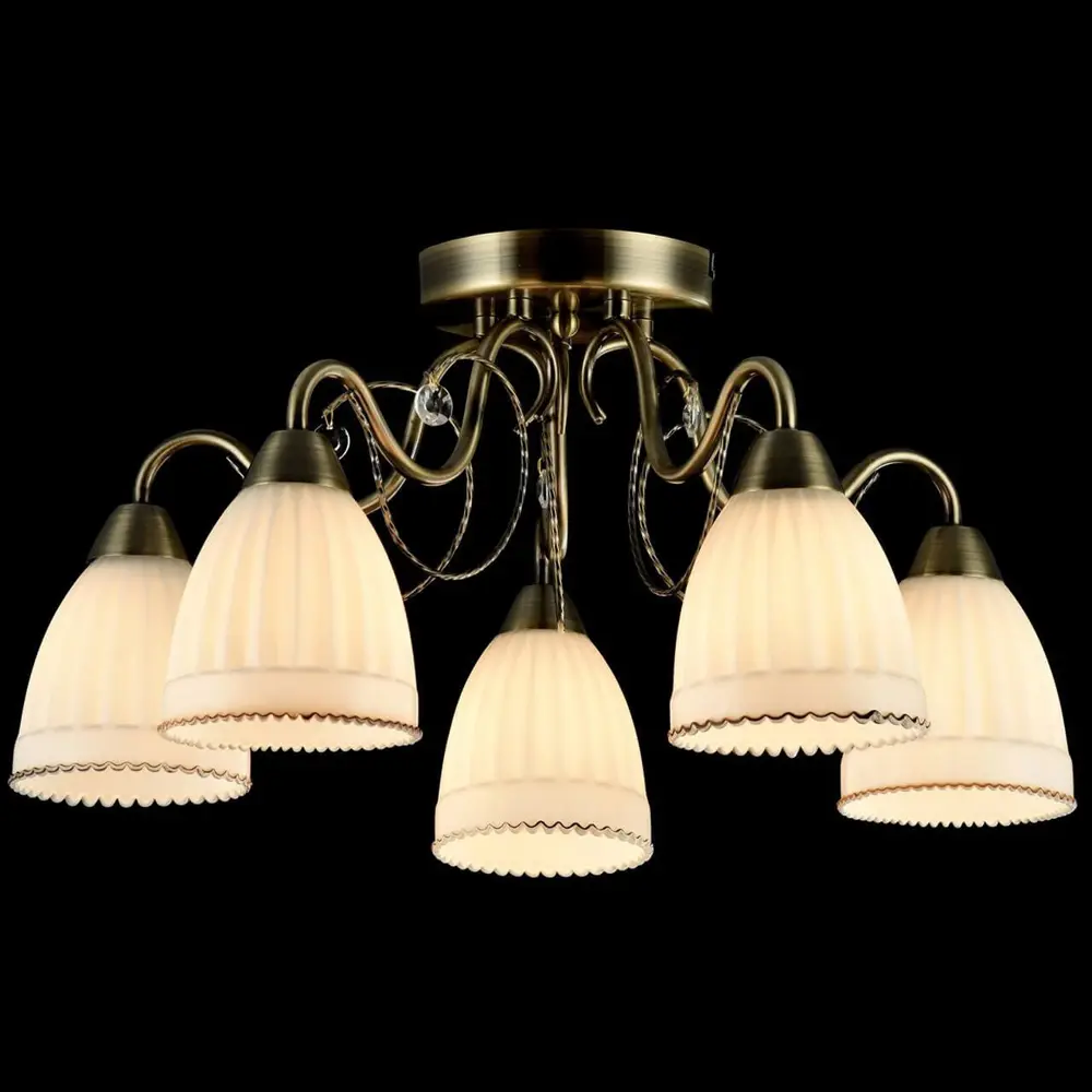 Фото 4 Потолочный светильник Freya Letizia FR2757-PL-05-BZ E14 5 ламп 10 м² Фото 4 Потолочный светильник Freya Letizia FR2757-PL-05-BZ E14 5 ламп 10 м²