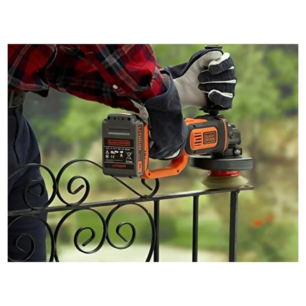 Фото 5 УШМ аккумуляторная Black&Decker BCG720N-XJ, 18 В Li-Ion, 175 мм, без АКБ и ЗУ Фото 5 УШМ аккумуляторная Black&Decker BCG720N-XJ, 18 В Li-Ion, 175 мм, без АКБ и ЗУ