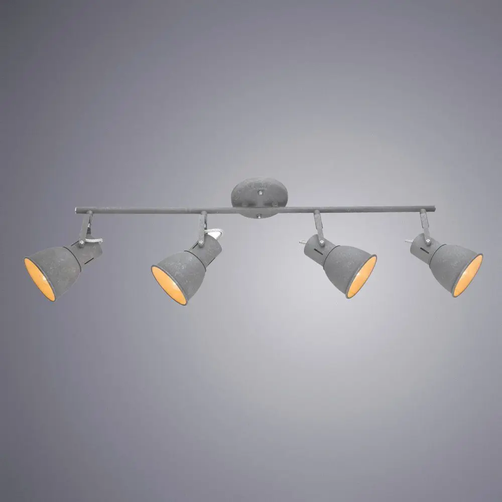 Фото 2 Спот поворотный Arte Lamp Jovi A1677PL-4GY 4 лампы цвет серый Фото 2 Спот поворотный Arte Lamp Jovi A1677PL-4GY 4 лампы цвет серый