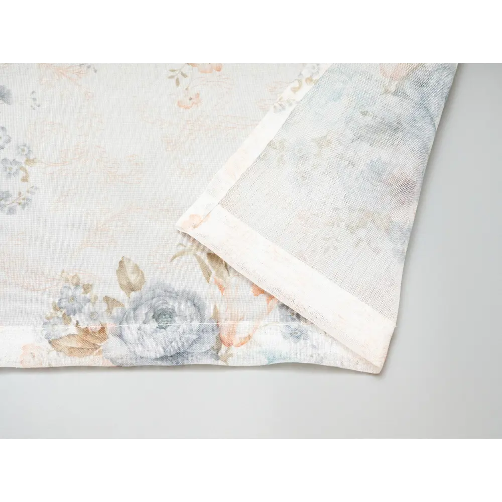 Фото 5 Тюль батист "Магнолия" 300x270 цвет белый с печатным рисунком, на шторной ленте, высота 270, ширина 300 Фото 5 Тюль батист "Магнолия" 300x270 цвет белый с печатным рисунком, на шторной ленте, высота 270, ширина 300