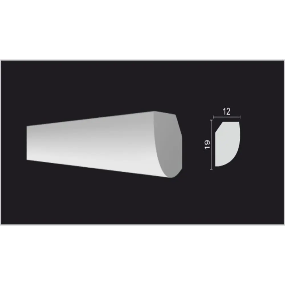 Фото 3 Плинтус потолочный дюропласт ударопрочный под покраску Decor-Dizayn DD02 белый 1.2x1.9x200 см Фото 3 Плинтус потолочный дюропласт ударопрочный под покраску Decor-Dizayn DD02 белый 1.2x1.9x200 см