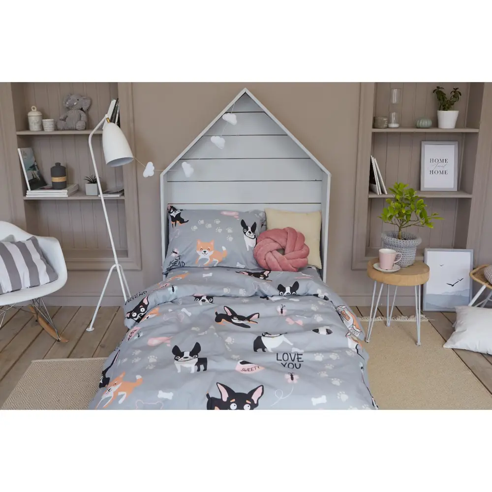 Фото 11 Комплект постельного белья полутораспальный Этель Best friend 4855280, бязь