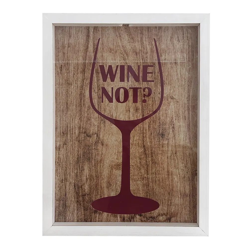 Фото Копилка для пробок Wine Not 30x40 см цвет белый Фото Копилка для пробок Wine Not 30x40 см цвет белый
