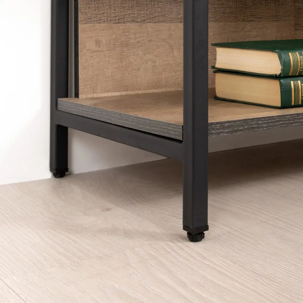 Фото 6 Стеллаж 5 полок Моби Трувор 13.151.02 90x146x37 см ЛДСП цвет черный/коричневый Фото 6 Стеллаж 5 полок Моби Трувор 13.151.02 90x146x37 см ЛДСП цвет черный/коричневый