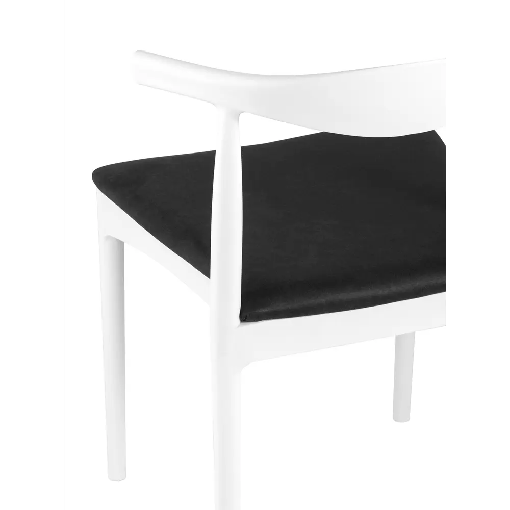 Фото 6 Стул кухонный Стул груп Bull 74x50x47 см экокожа цвет белый 8310 white Box 4 шт