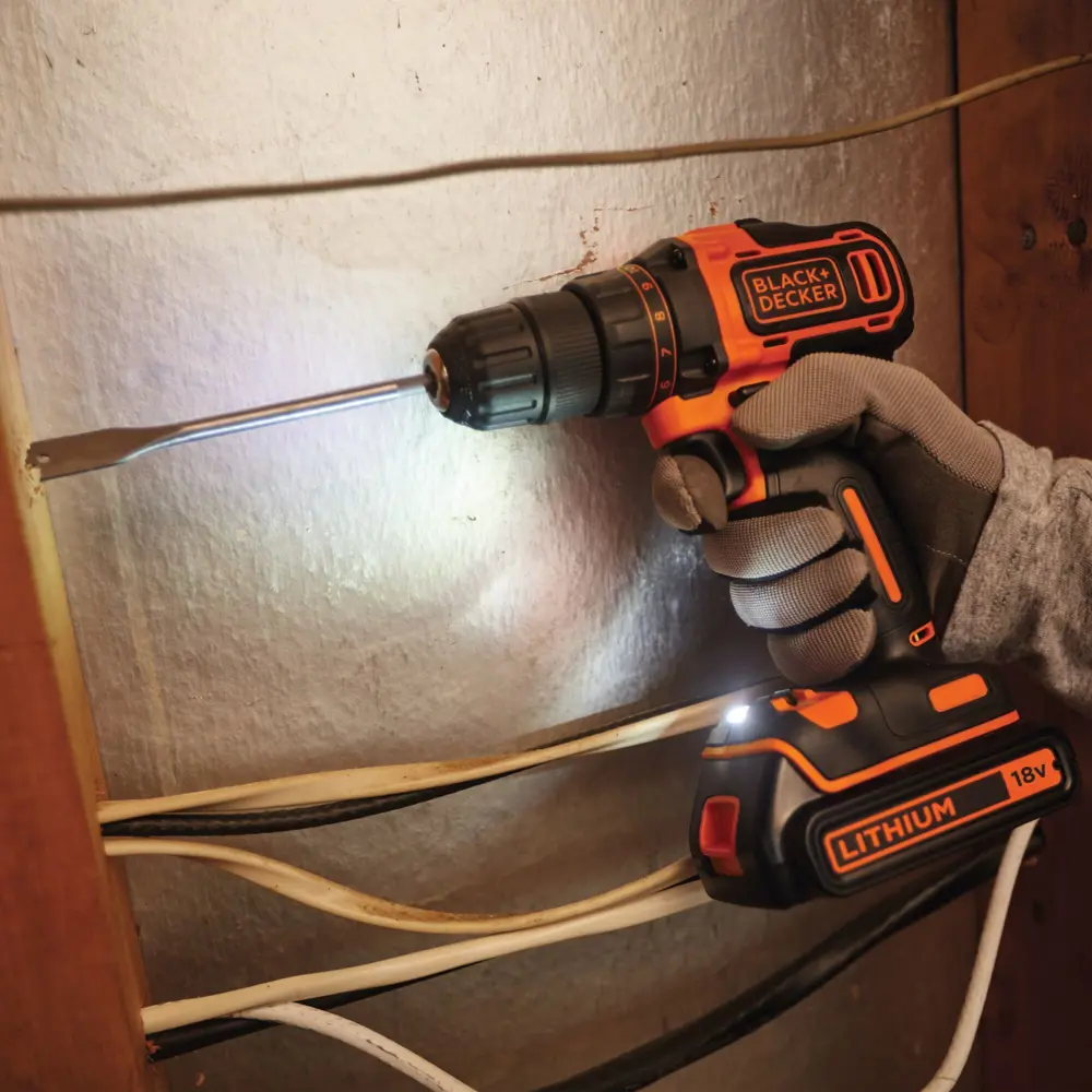 Фото 11 Дрель-шуруповерт аккумуляторная Black&Decker BDCDD186KB, 18 В Li-ion 2x1.5 Ач Фото 11 Дрель-шуруповерт аккумуляторная Black&Decker BDCDD186KB, 18 В Li-ion 2x1.5 Ач