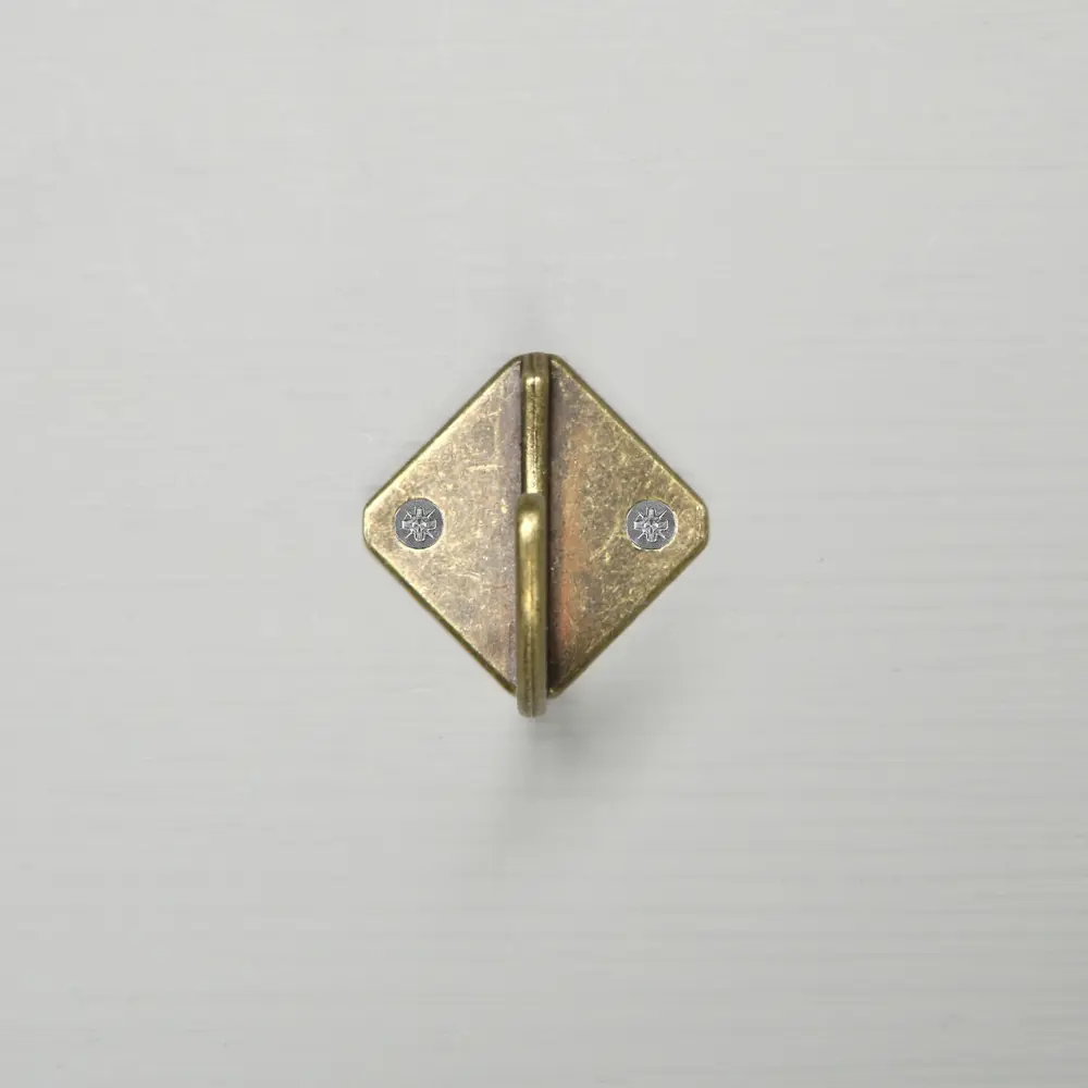 Фото 3 Крючок мебельный однорожковый Сима Ленд 2.20x3.50x3 см цвет бронза 1866140