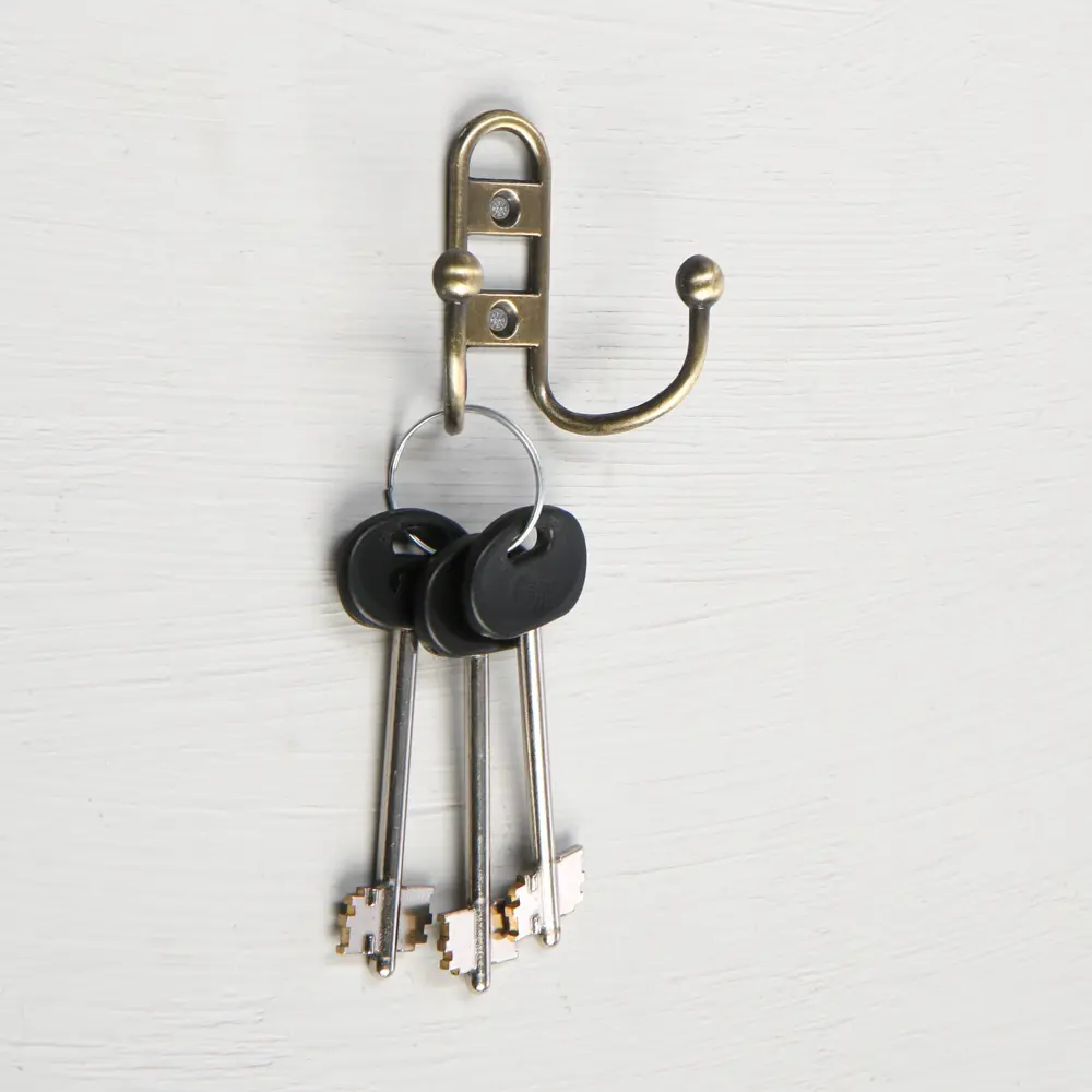 Фото 2 Крючок мебельный двухрожковый Сима Ленд 7x3x6.50 см цвет бронза 1866188 Фото 2 Крючок мебельный двухрожковый Сима Ленд 7x3x6.50 см цвет бронза 1866188