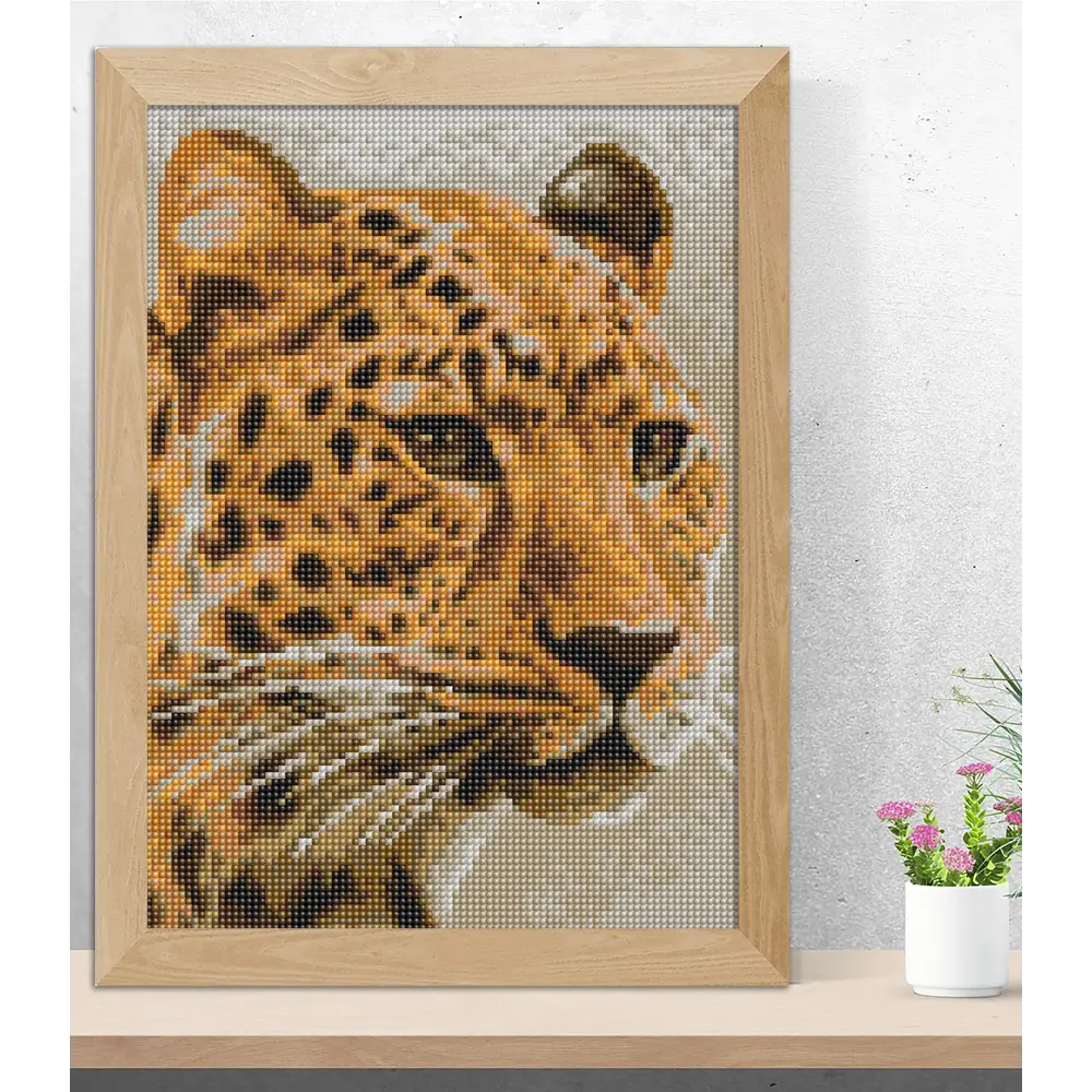 Фото 4 Алмазная мозаика Kiki Ягуар 30x40 см Фото 4 Алмазная мозаика Kiki Ягуар 30x40 см
