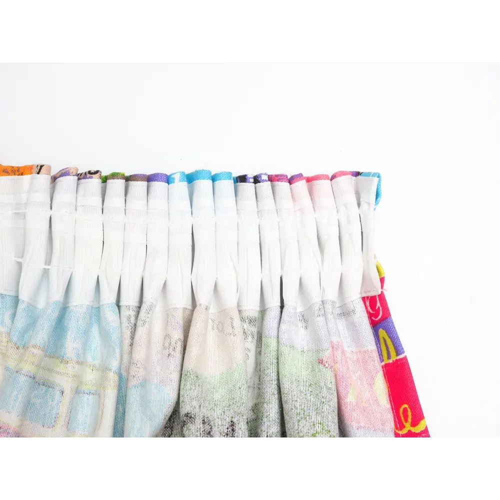 Фото 6 Штора на шторной ленте Bus 170x270 см цвет голубой