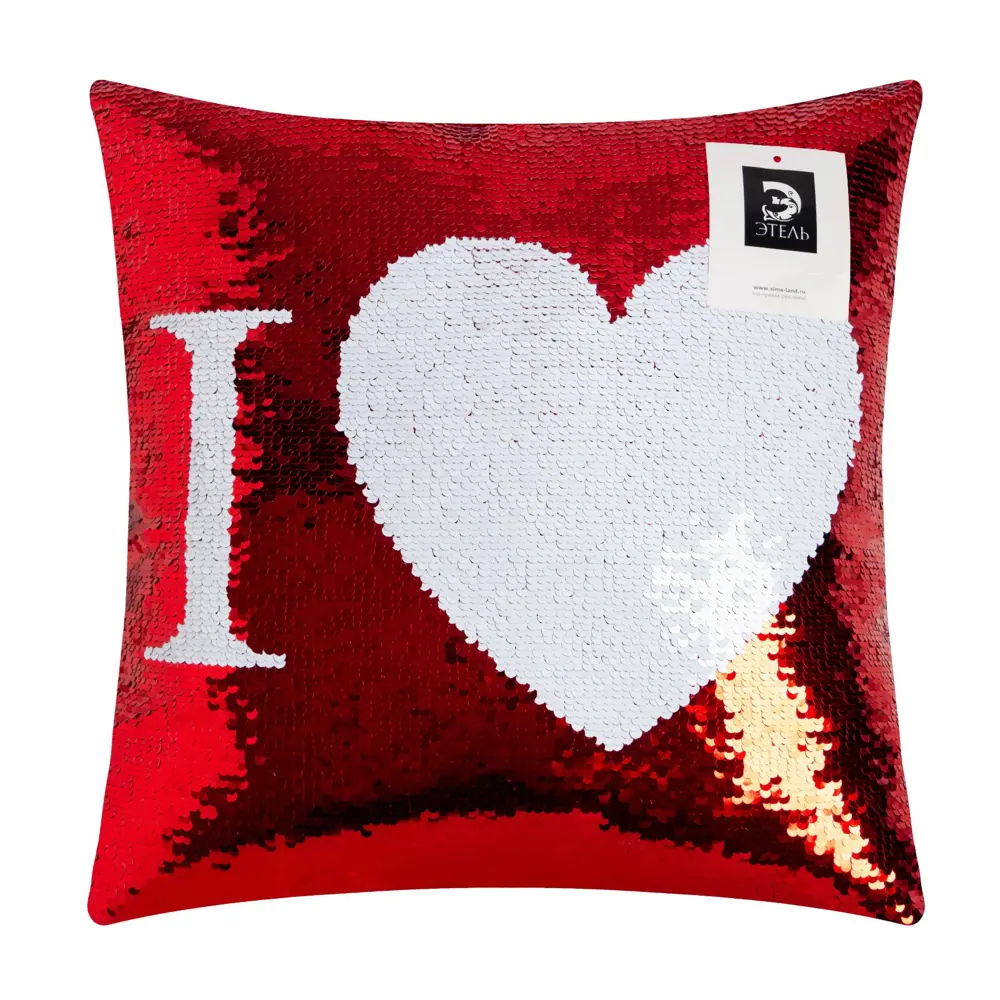 Фото 7 Подушка Этель Love red 7057177, 40x40 см, цвет красный Фото 7 Подушка Этель Love red 7057177, 40x40 см, цвет красный