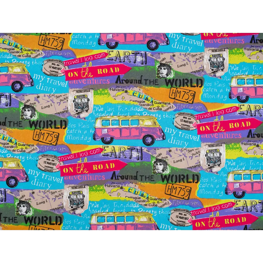 Фото 7 Штора на шторной ленте Bus 170x260 см цвет голубой