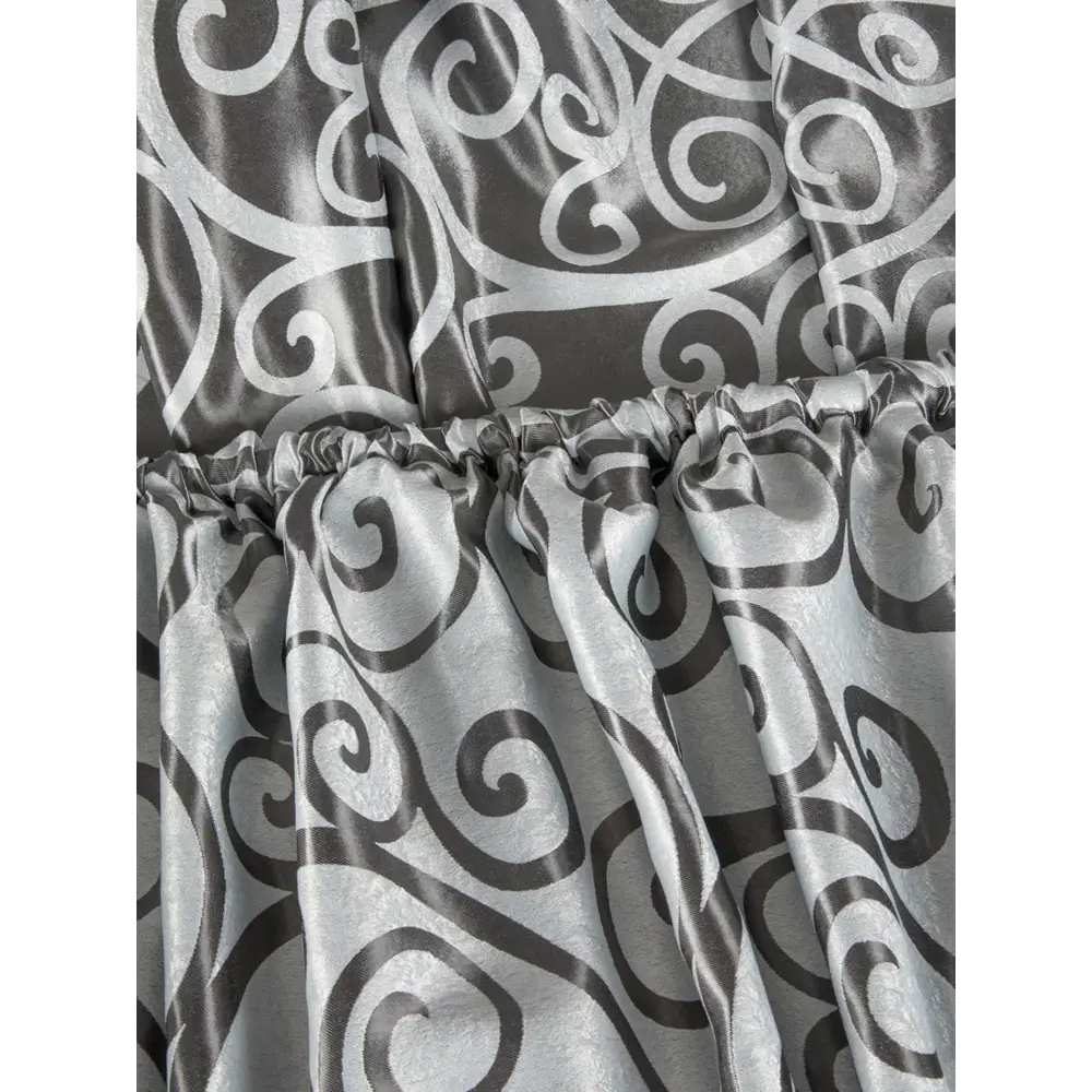 Фото 2 Штора на шторной ленте ТД Текстиль Круг 200х270 см цвет серый Фото 2 Штора на шторной ленте ТД Текстиль Круг 200х270 см цвет серый