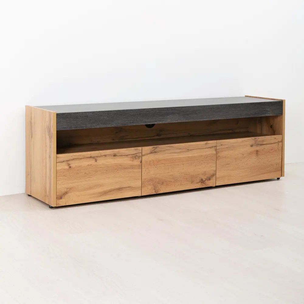 Фото 6 Тумба под телевизор Моби 13.272 139.3x44.6x34.1 см ЛДСП цвет kraft Фото 6 Тумба под телевизор Моби 13.272 139.3x44.6x34.1 см ЛДСП цвет kraft