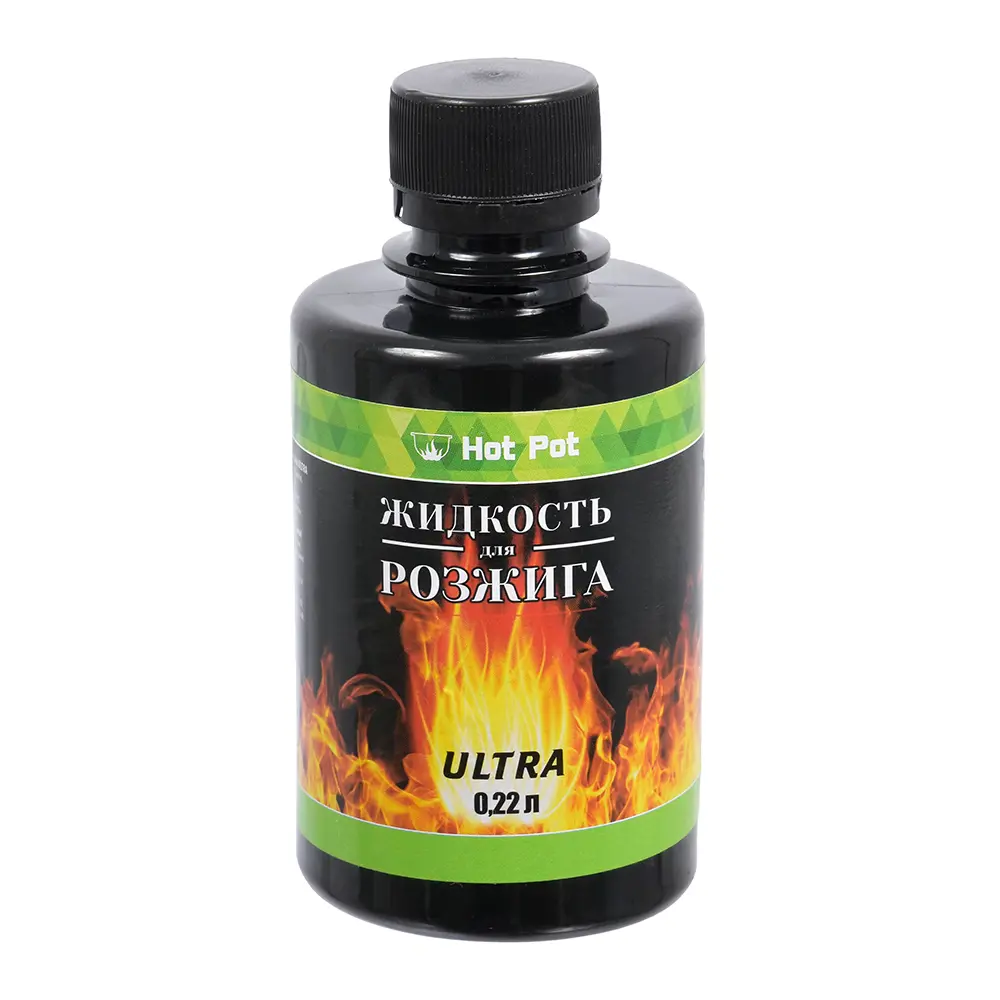 Фото Жидкость для розжига Hot Pot 61383 углеводородная Ultra 0.22 л Фото Жидкость для розжига Hot Pot 61383 углеводородная Ultra 0.22 л