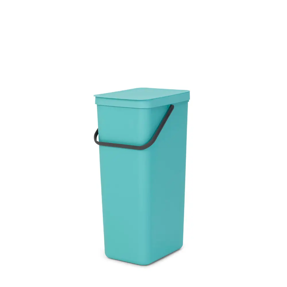 Фото Ведро для мусора Brabantia Sort&Go 251085 40л цвет мятный Фото Ведро для мусора Brabantia Sort&Go 251085 40л цвет мятный