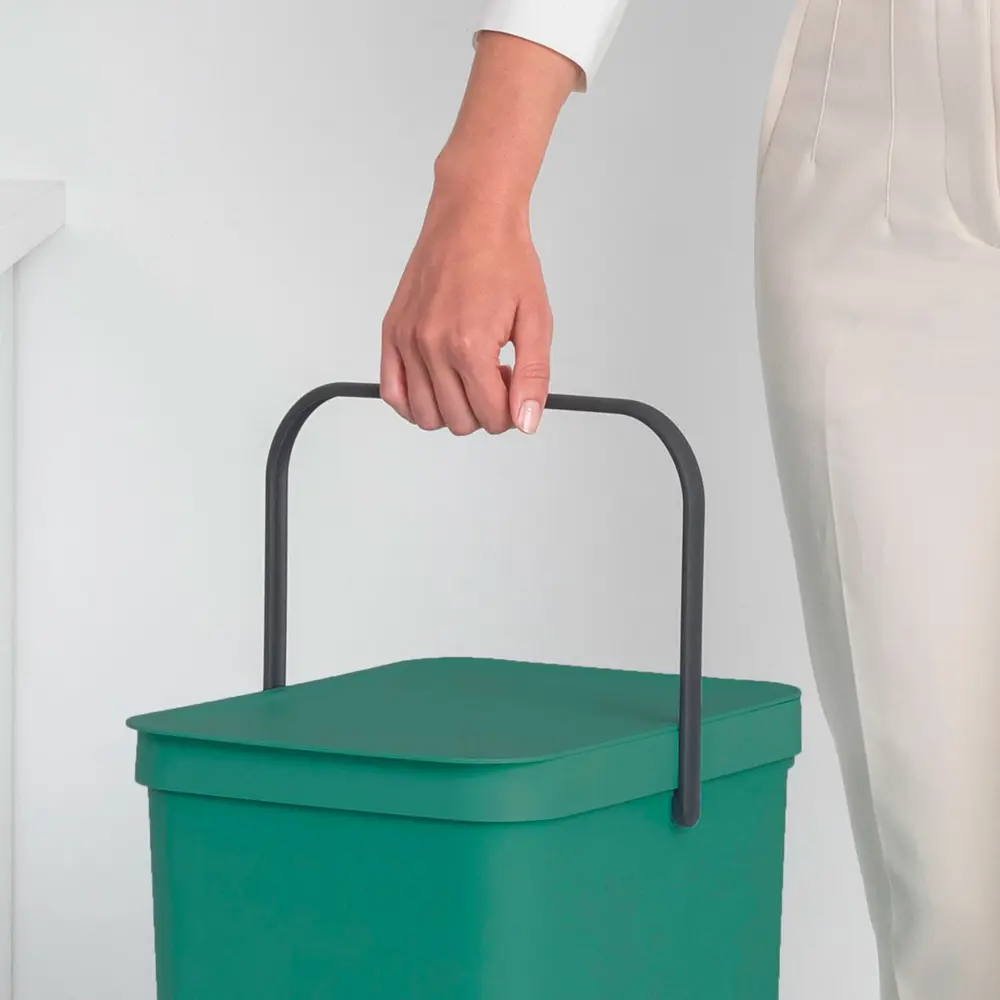 Фото 9 Ведро для мусора Brabantia Sort&Go 251023 40л цвет темно-зеленый Фото 9 Ведро для мусора Brabantia Sort&Go 251023 40л цвет темно-зеленый