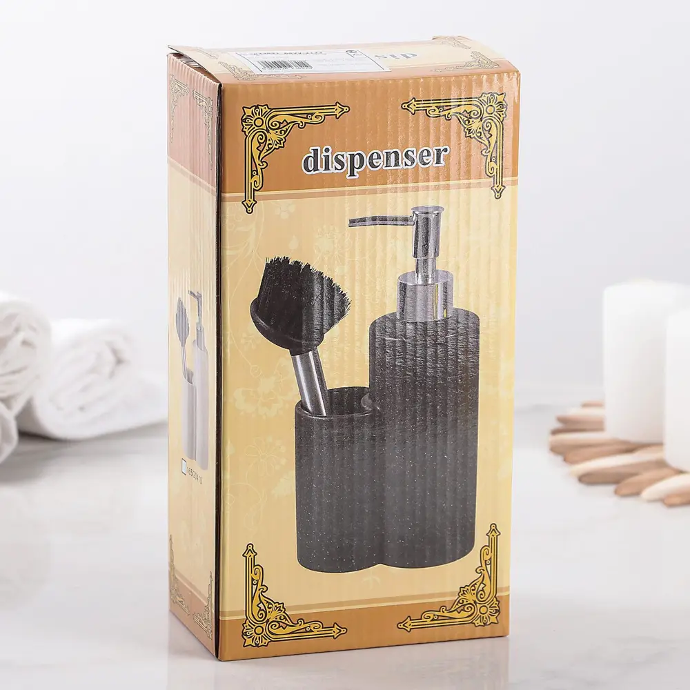 Фото 5 Дозатор для жидкого мыла Simaland 3823841 цвет черный Фото 5 Дозатор для жидкого мыла Simaland 3823841 цвет черный