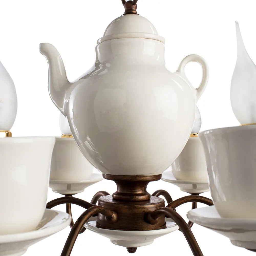 Фото 4 Люстра потолочная ARTE LAMP SERVIZIO A6483LM-6WH 6 ламп 9 м² цвет белый Фото 4 Люстра потолочная ARTE LAMP SERVIZIO A6483LM-6WH 6 ламп 9 м² цвет белый