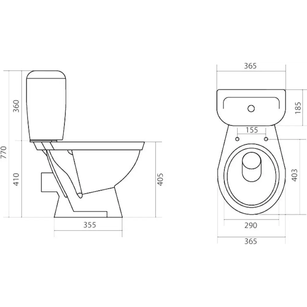Фото 2 Унитаз-компакт SANTEK Паллада 1.WH30.2.371 1.WH30.2.371 Горизонтальный выпуск Двойной слив Фото 2 Унитаз-компакт SANTEK Паллада 1.WH30.2.371 1.WH30.2.371 Горизонтальный выпуск Двойной слив