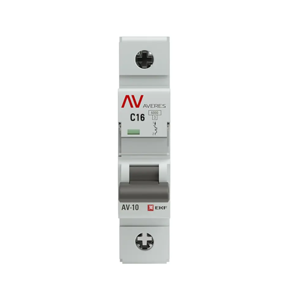 Фото 2 Автоматический выключатель EKF Averes AV-10 1P C16 А 10 кА mcb10-1-16C-av