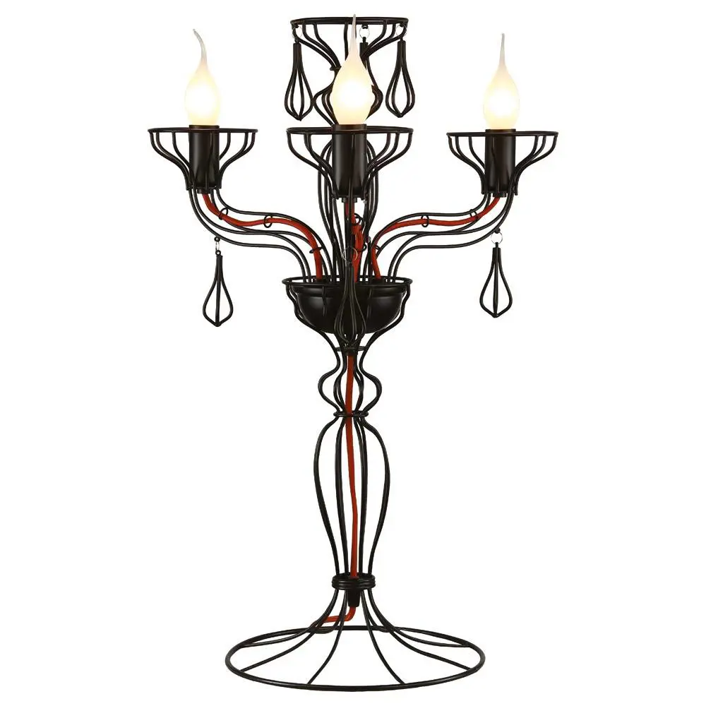 Фото Настольная лампа ARTE LAMP A3225LT-3BK цвет чёрный Фото Настольная лампа ARTE LAMP A3225LT-3BK цвет чёрный