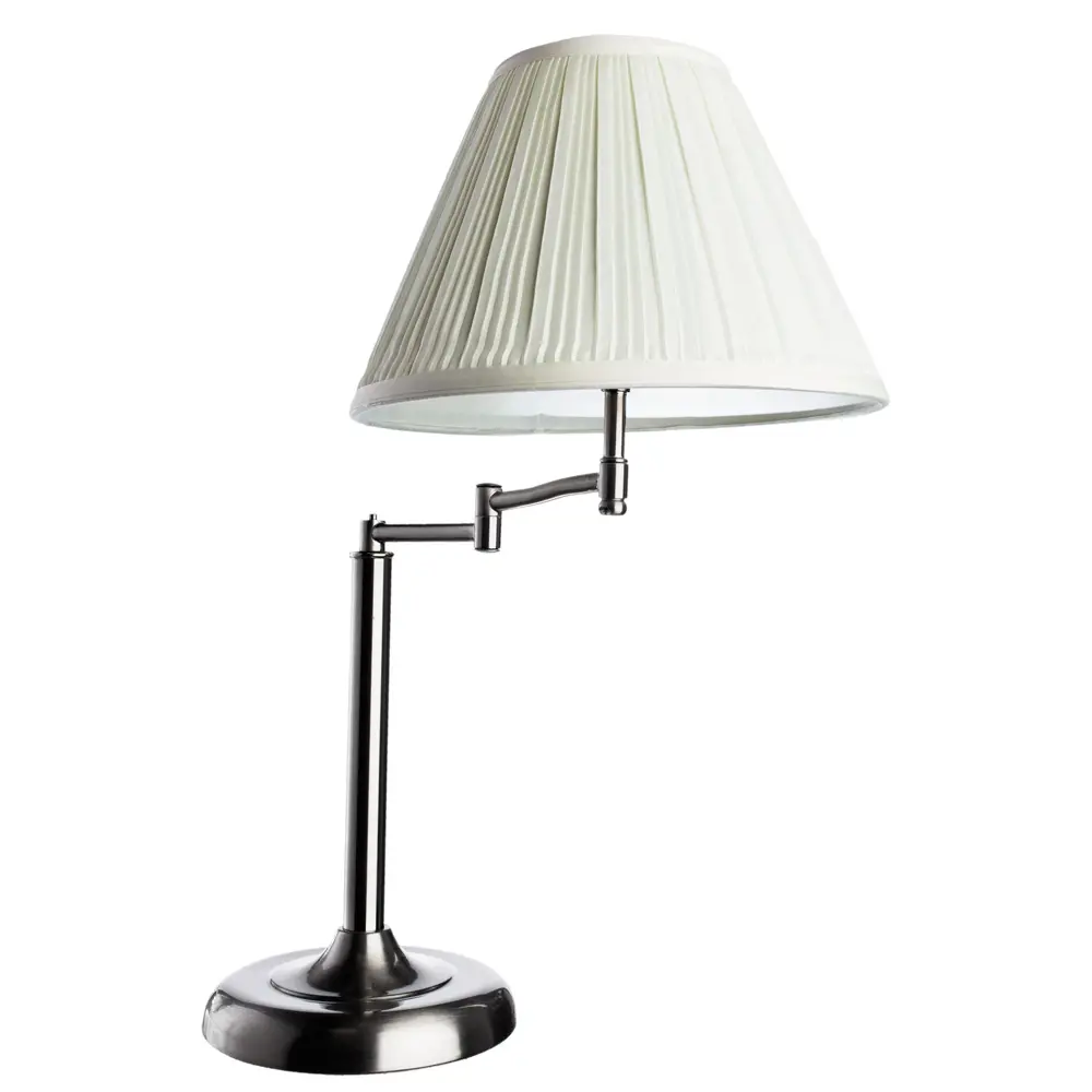 Фото Настольная лампа ARTE LAMP A2872LT-1SS цвет хром Фото Настольная лампа ARTE LAMP A2872LT-1SS цвет хром