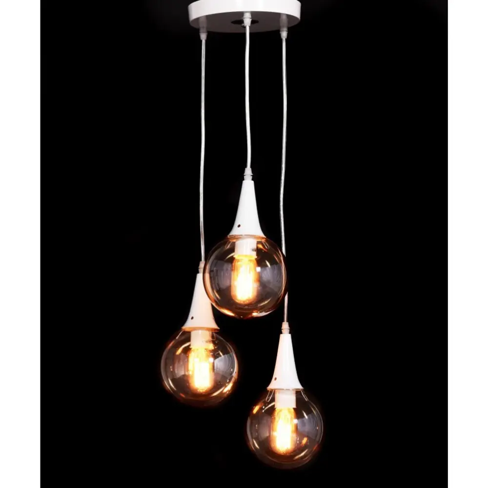 Фото 2 Подвесной светильник LUMINA DECO Rocherro LDP 11192-3 WT 3 лампы 3 м² цвет белый Фото 2 Подвесной светильник LUMINA DECO Rocherro LDP 11192-3 WT 3 лампы 3 м² цвет белый