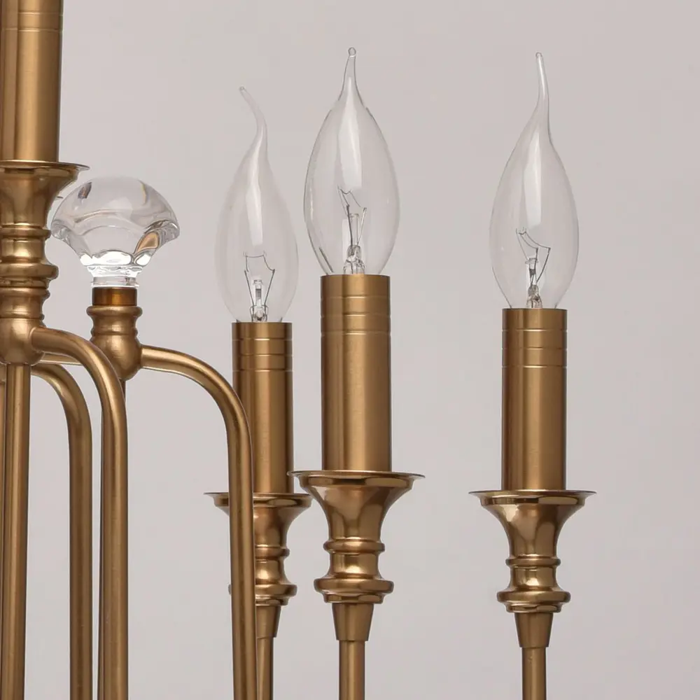 Фото 7 Люстра потолочная MW 614011712 12 ламп 24 м² цвет латунь Фото 7 Люстра потолочная MW 614011712 12 ламп 24 м² цвет латунь