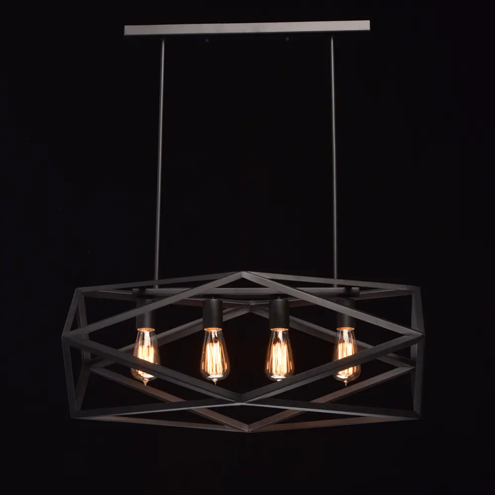 Фото 2 Люстра потолочная MW 104010504 4 лампы 12 м² цвет черный Фото 2 Люстра потолочная MW 104010504 4 лампы 12 м² цвет черный