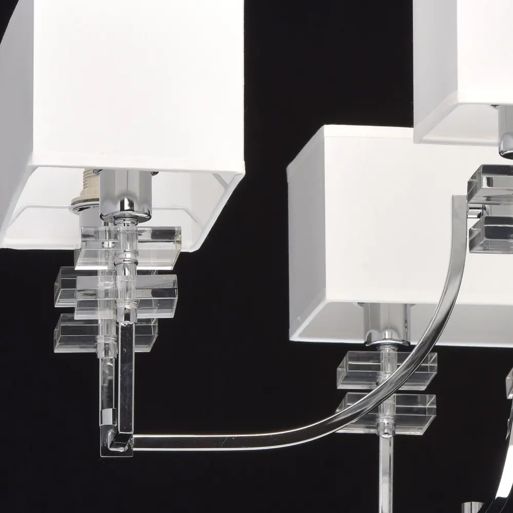 Фото 9 Люстра потолочная MW 101010608 8 ламп 16 м² цвет хром