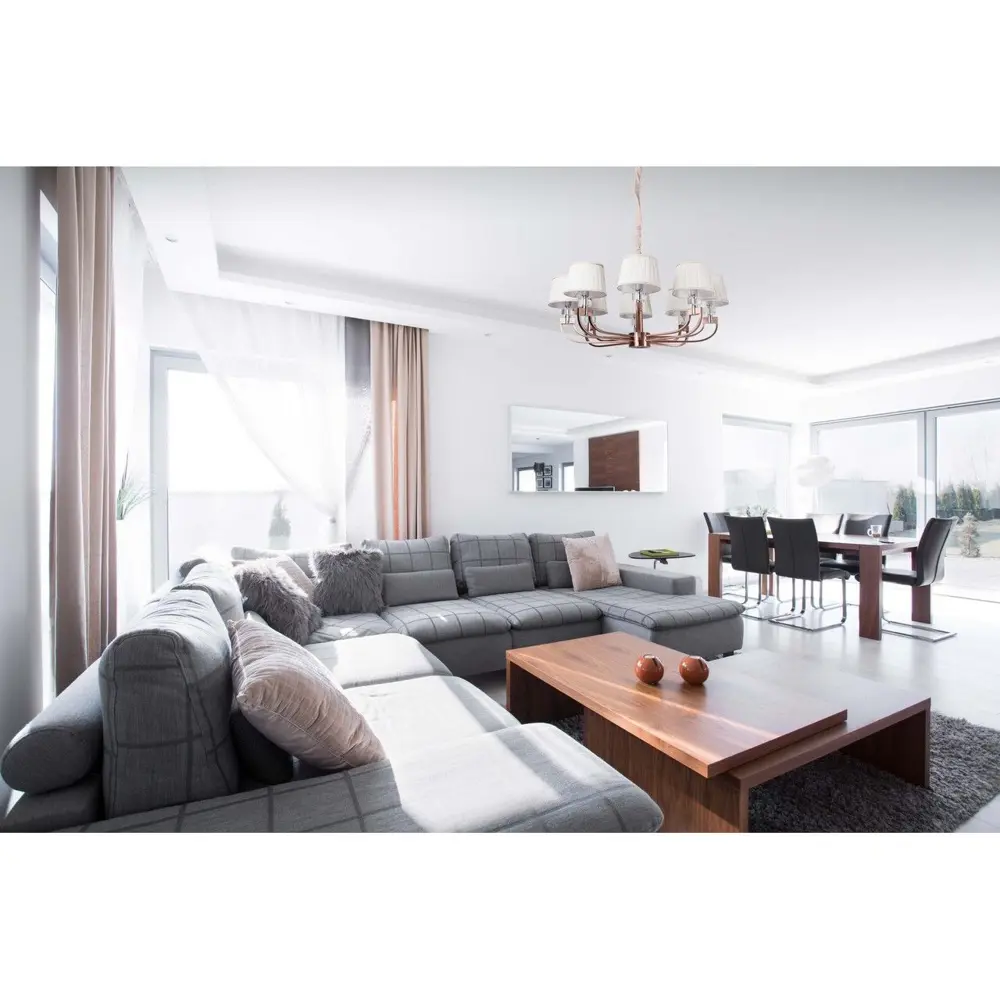 Фото 6 Люстра потолочная CHIARO 386013108 8 ламп 24 м² цвет медь