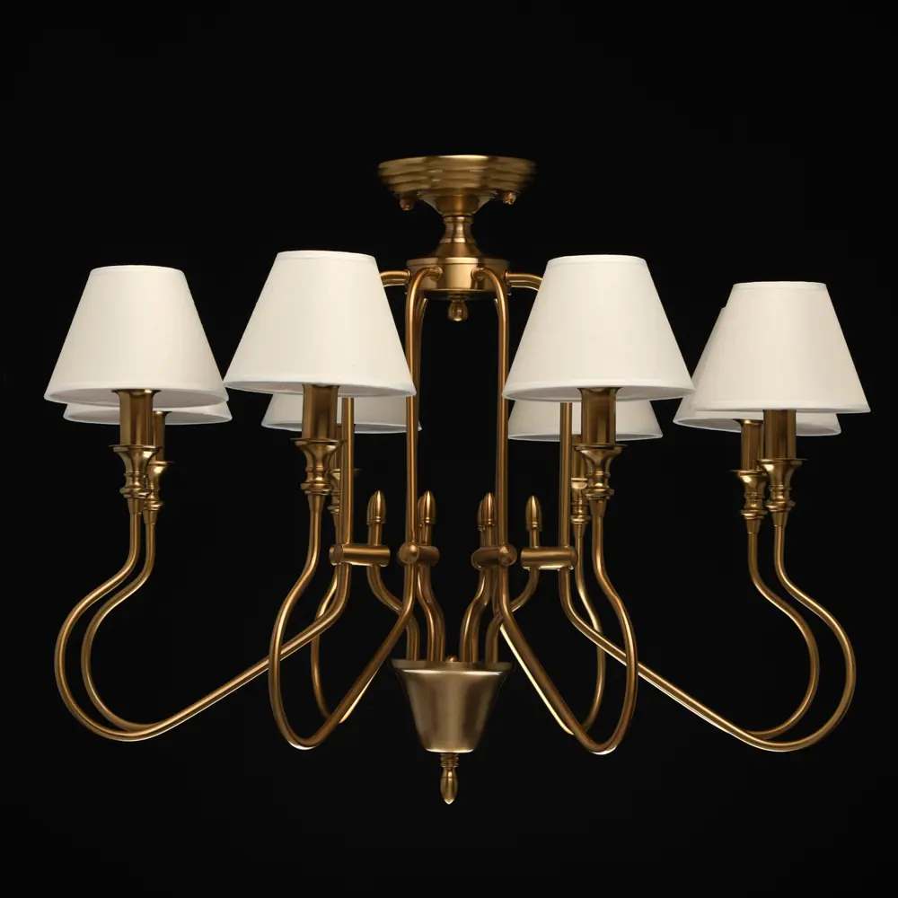 Фото 5 Люстра потолочная MW 614010908 8 ламп 16 м² цвет латунь Фото 5 Люстра потолочная MW 614010908 8 ламп 16 м² цвет латунь