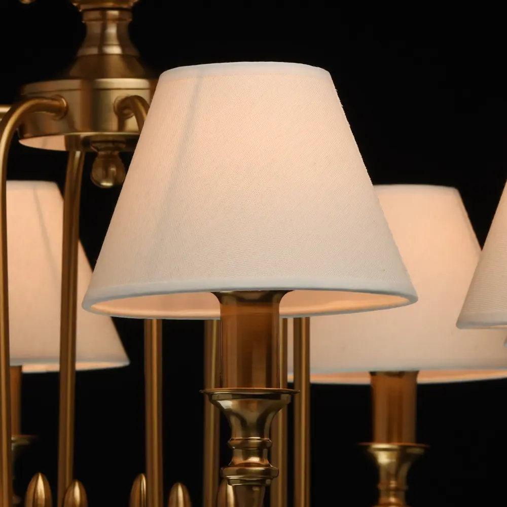 Фото 7 Люстра потолочная MW 614010908 8 ламп 16 м² цвет латунь Фото 7 Люстра потолочная MW 614010908 8 ламп 16 м² цвет латунь