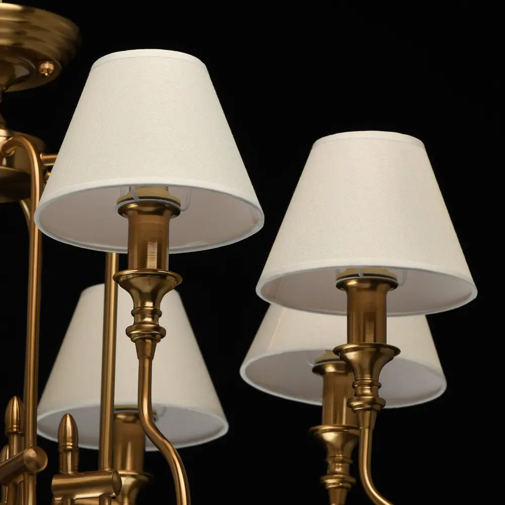 Фото 8 Люстра потолочная MW 614010908 8 ламп 16 м² цвет латунь Фото 8 Люстра потолочная MW 614010908 8 ламп 16 м² цвет латунь