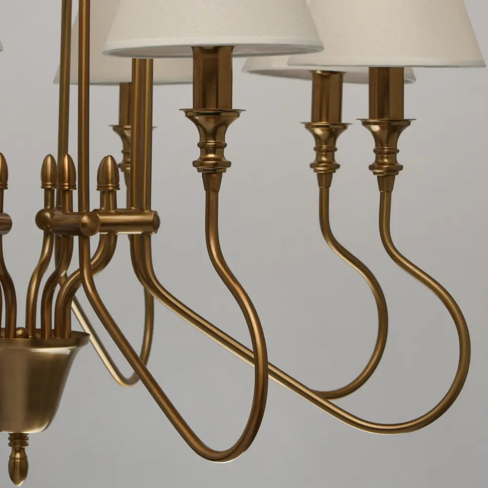 Фото 9 Люстра потолочная MW 614010908 8 ламп 16 м² цвет латунь Фото 9 Люстра потолочная MW 614010908 8 ламп 16 м² цвет латунь