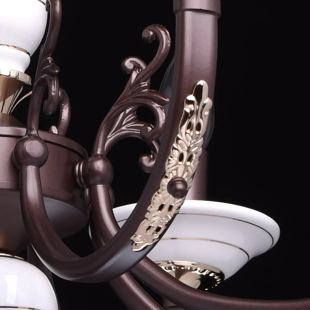 Фото 4 Люстра потолочная MW 381011608 8 ламп 24 м² цвет коричневый