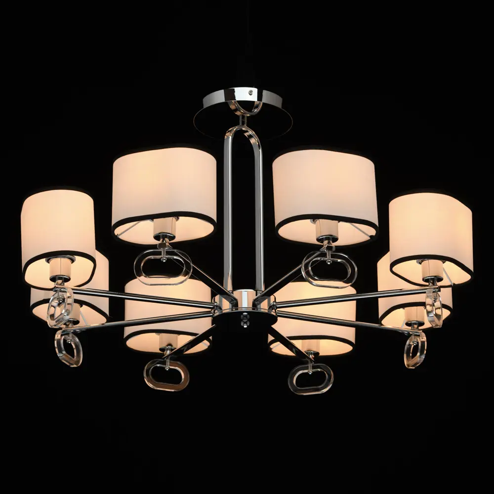 Фото 2 Люстра потолочная MW 101012708 8 ламп 16 м² цвет хром Фото 2 Люстра потолочная MW 101012708 8 ламп 16 м² цвет хром