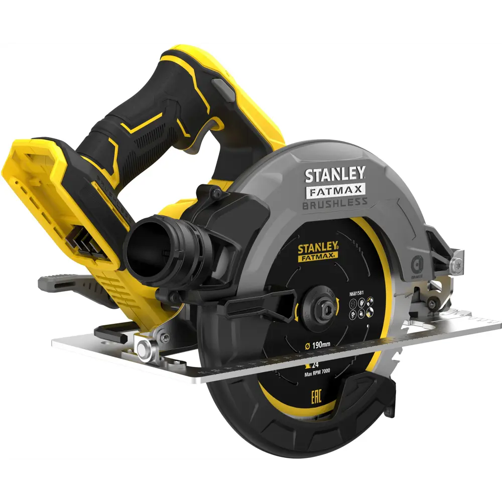 Фото 3 Циркулярная пила аккумуляторная Stanley Fatmax SFMCS550B-XJ, 18 В, 190 мм, без АКБ и ЗУ Фото 3 Циркулярная пила аккумуляторная Stanley Fatmax SFMCS550B-XJ, 18 В, 190 мм, без АКБ и ЗУ