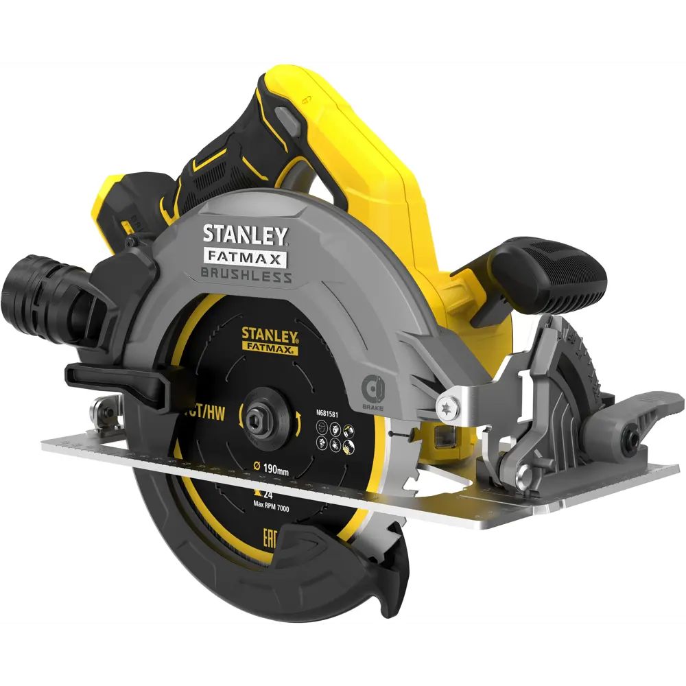 Фото 2 Циркулярная пила аккумуляторная Stanley Fatmax SFMCS550B-XJ, 18 В, 190 мм, без АКБ и ЗУ Фото 2 Циркулярная пила аккумуляторная Stanley Fatmax SFMCS550B-XJ, 18 В, 190 мм, без АКБ и ЗУ