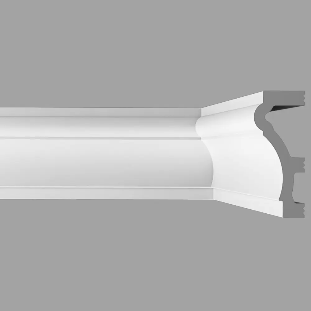 Фото 2 Плинтус отделочный Bello Deco XPS Polymer М7 70/28 2000x28x70мм белый