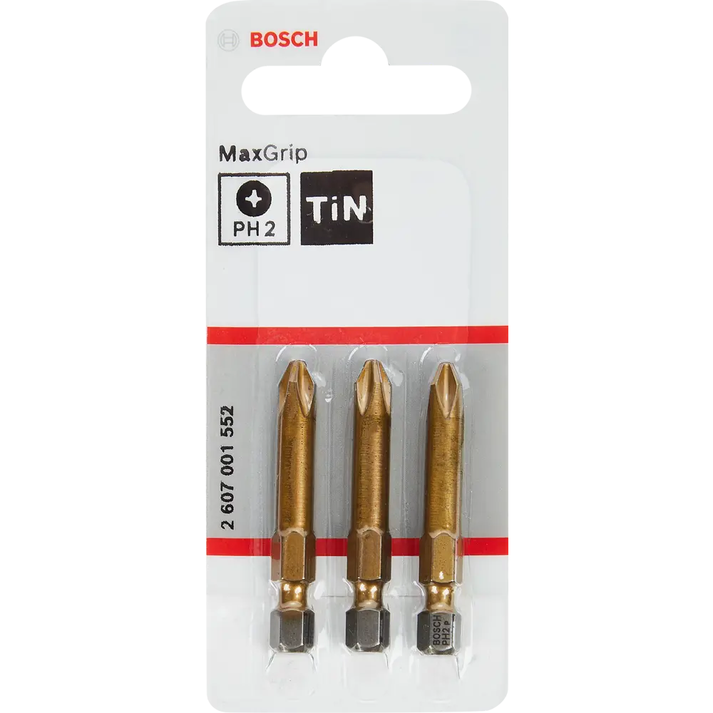 Фото 2 Биты Bosch Max Grip, PH2, 49 мм, 3 шт. Фото 2 Биты Bosch Max Grip, PH2, 49 мм, 3 шт.
