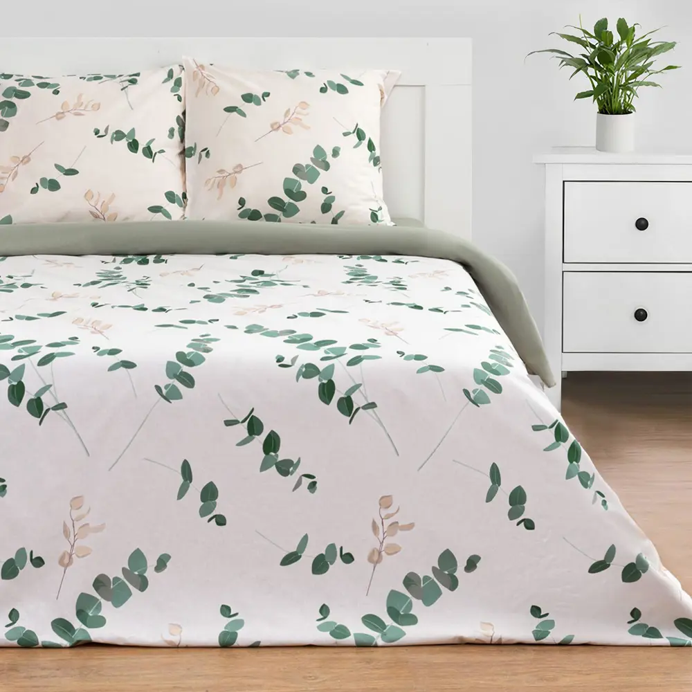 Фото Комплект постельного белья Этель 5418238, полутораспальный, поплин цвет белый