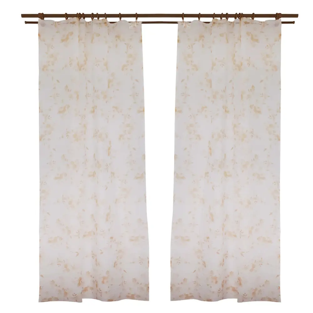 Фото Штора на шторной ленте Belezza Amore 140х260 см цвет шампань