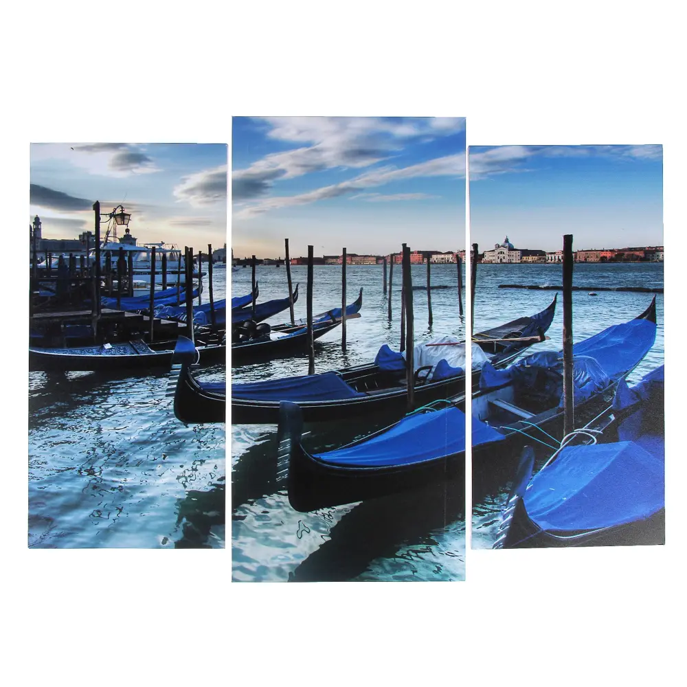 Фото Картина без обрамления Simaland "Лодочки" 60x80 см